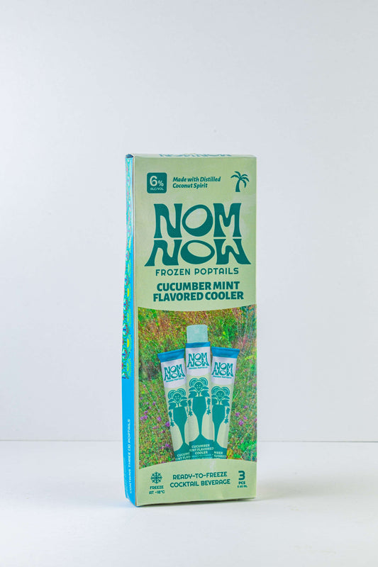 NOM Frozen Poptails | Cucumber Mint Cooler Retail Pack of 3