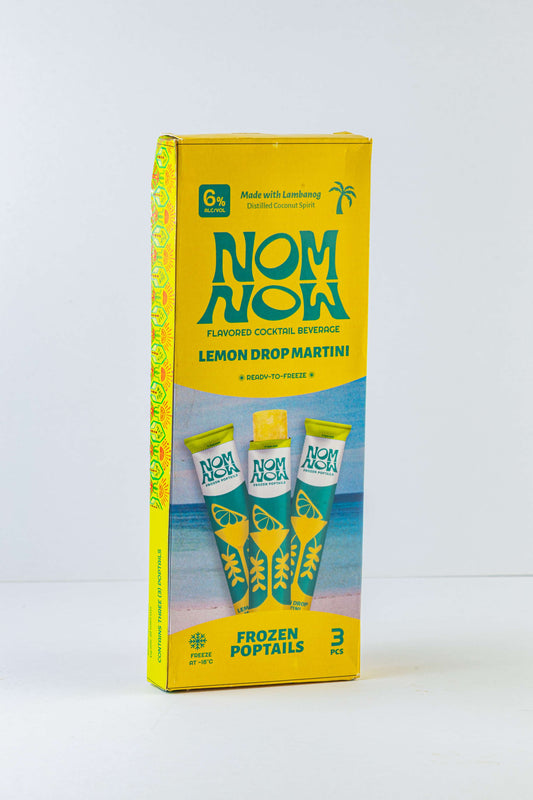 NOM Frozen Poptails | Lemon Drop Martini Retail Pack of 3