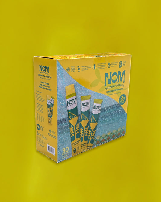 NOM Frozen Poptails | Lemon Drop Martini Party Pack of 30's