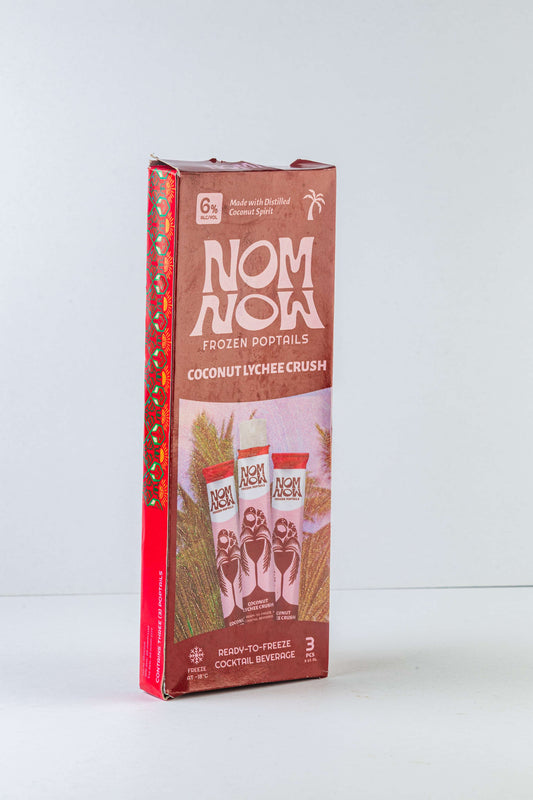 NOM Frozen Poptails | COCONUT LYCHEE CRUSH Retail Pack of 3
