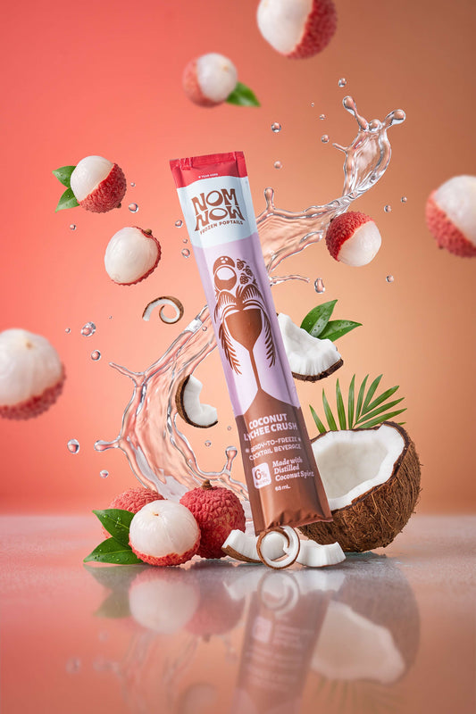 NOM Frozen Poptails | COCONUT LYCHEE CRUSH Party Pack of 30's
