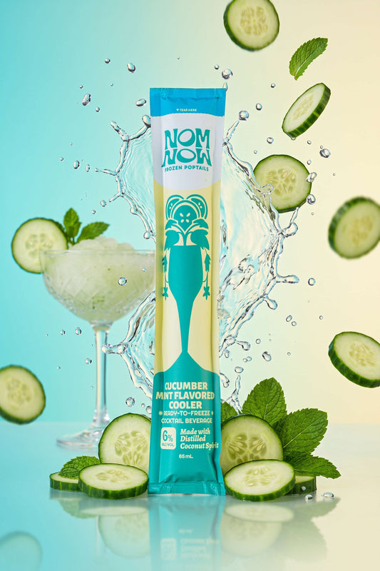 NOM Frozen Poptails | Cucumber Mint Cooler Retail Pack of 3