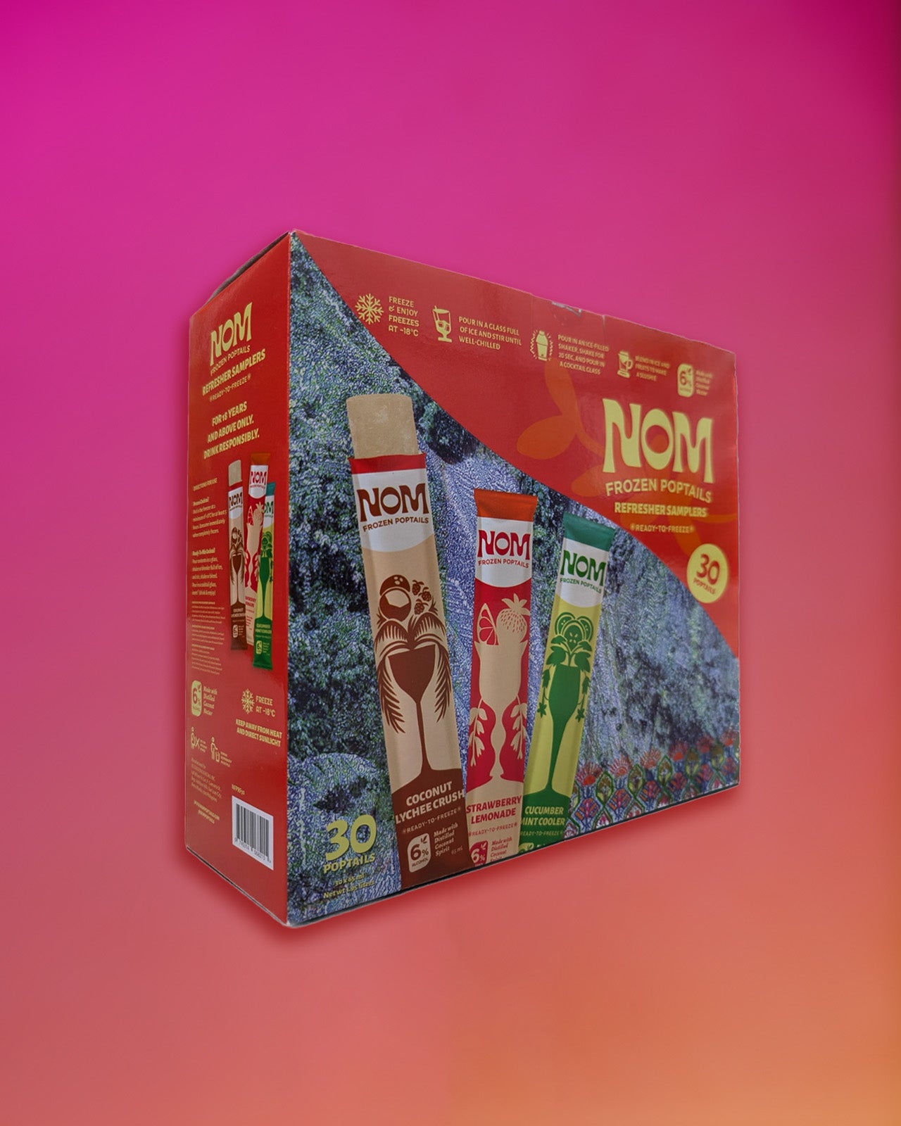 NOM Frozen Poptail | Refresher Sample Party Pack of 30's