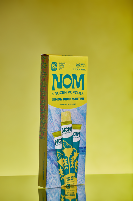 NOM Frozen Poptails | Lemon Drop Martini Retail Pack of 3